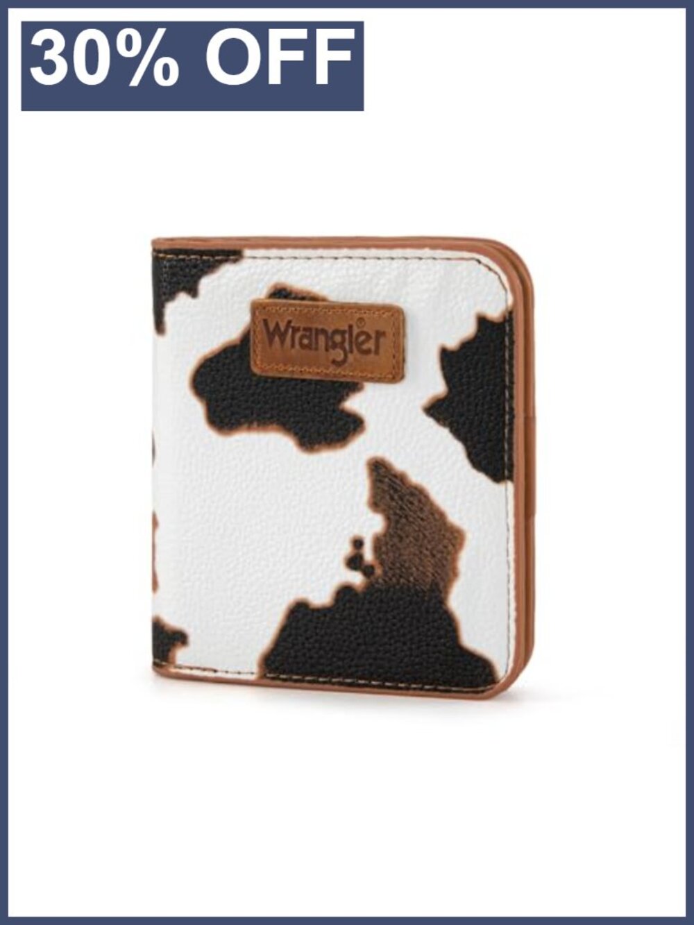 Small Cow Print Bifold Wallet RFID Slim Thin Card Case Coin Purse